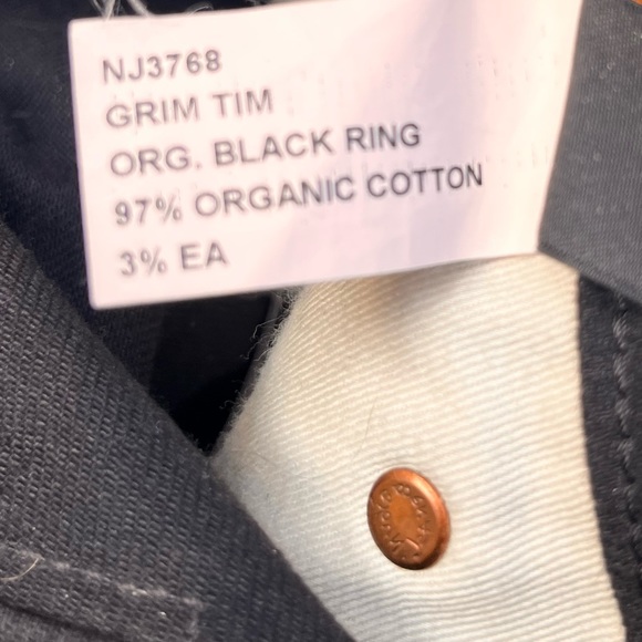 Nudie Jeans - 29W 34W - Black - Mens Button Fly Jeans - Picture 11 of 13